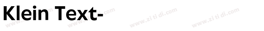 Klein Text字体转换